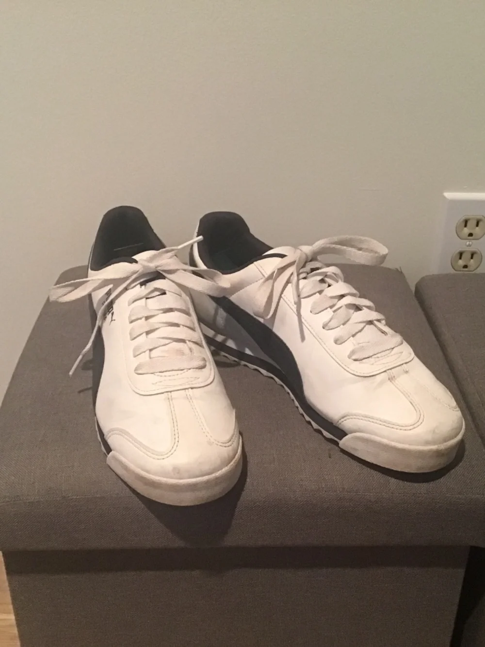 Puma Roma White and Blue sneakers